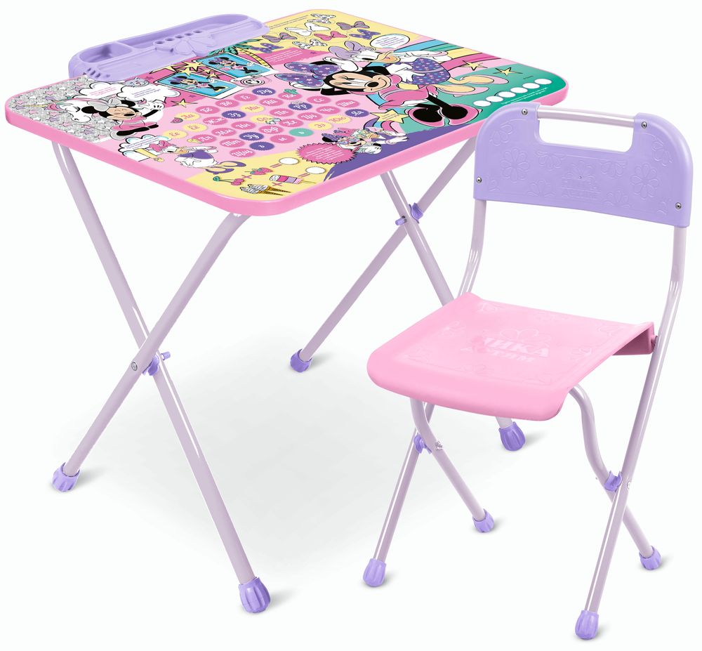 Д1МН Комплект Disney 1 Минни Маус (стол 500+пенал+стул пластиковый) 