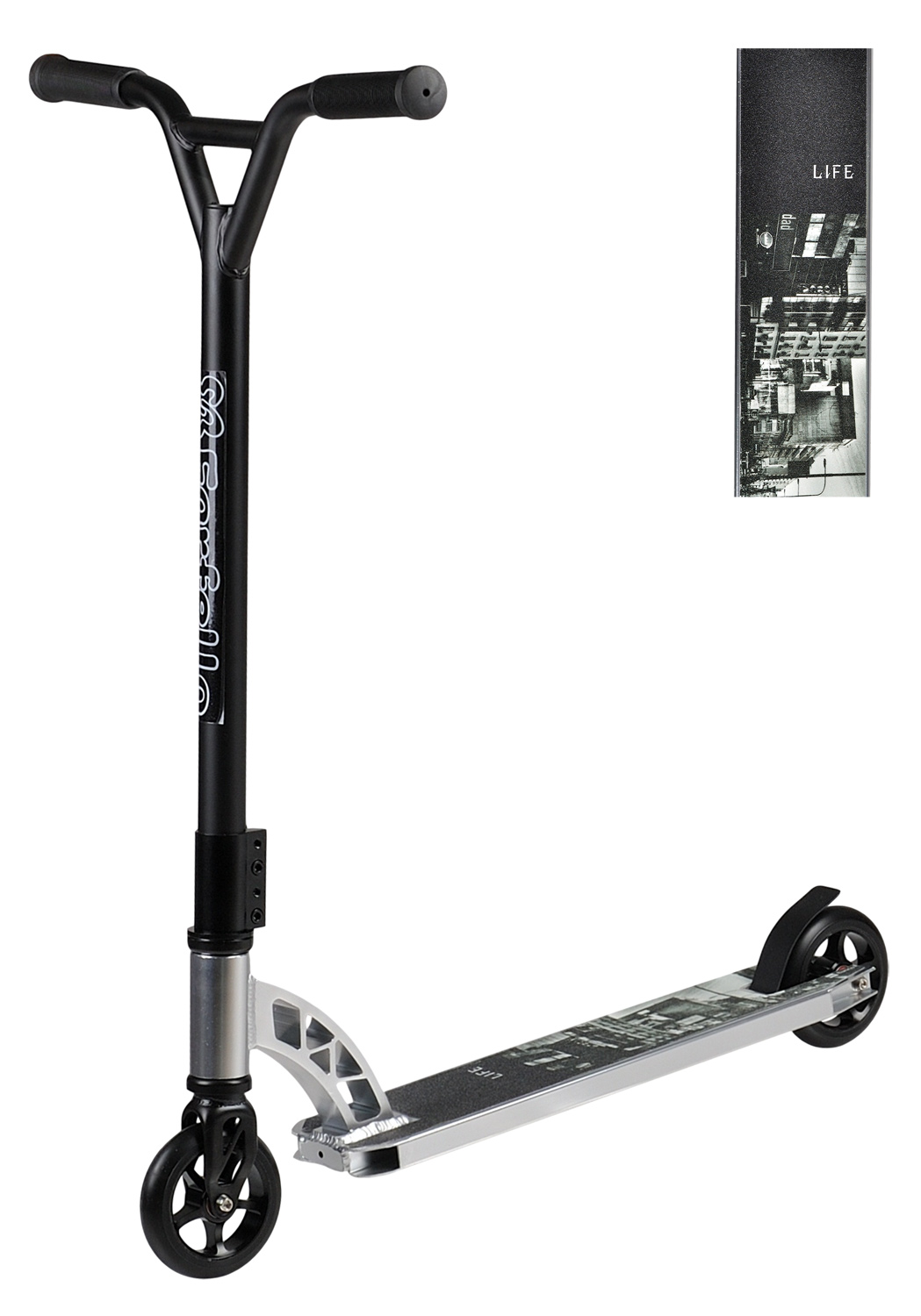 Самокат трюковой WX-ST60 (4) (колёса 110 мм, алюм. обод, стальной Y-руль) 