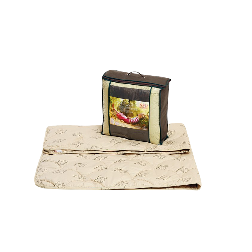 Одеяло "Экосоня-верблюд" пэ 300г/м2 чемодан 110см*140см 