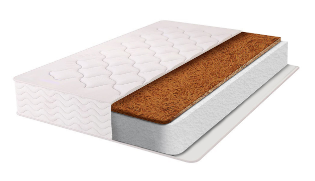 Матрас Farfello "SOFT PREMIUM" 11 см  стеганый трикотаж, Форплит, кокос 1 сторона 