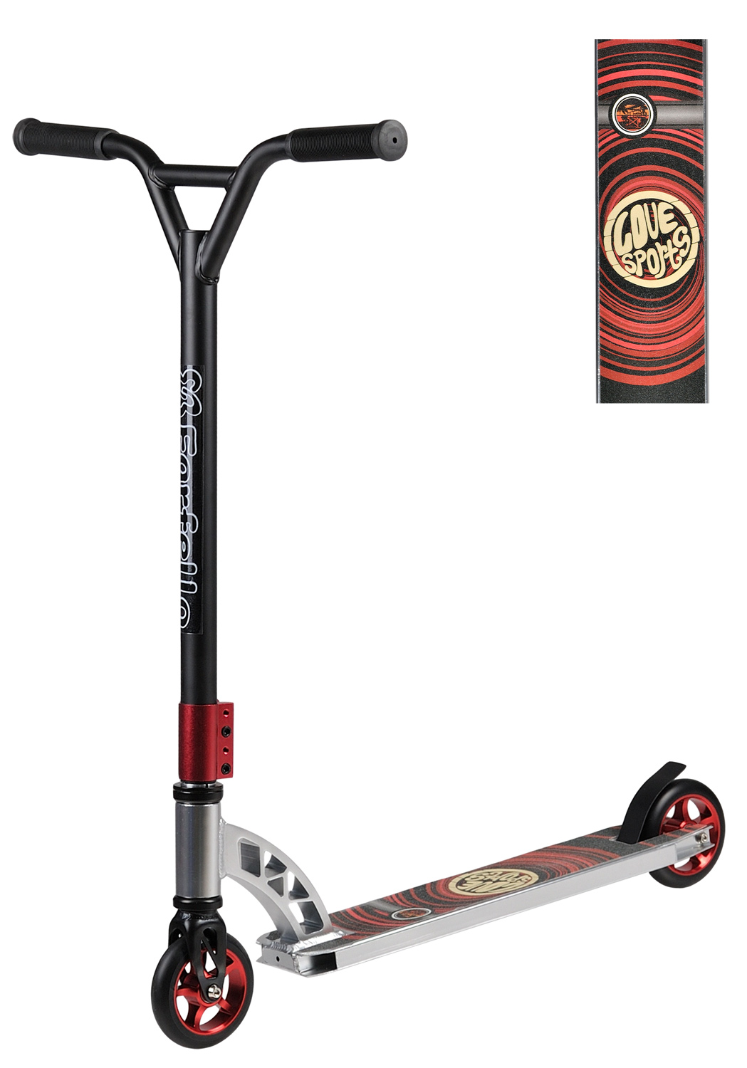 Самокат трюковой WX-ST60 (4) (колёса 110 мм, алюм. обод, стальной Y-руль) 