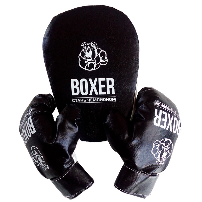 Боксерский набор №7 (лапа и перчатки)  (12шт)