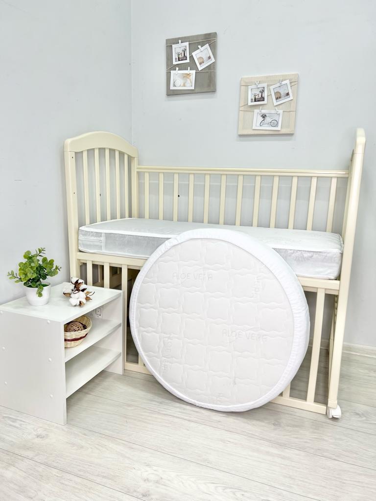 Наматрасник на круглую кровать (75*75 см) с бортами 