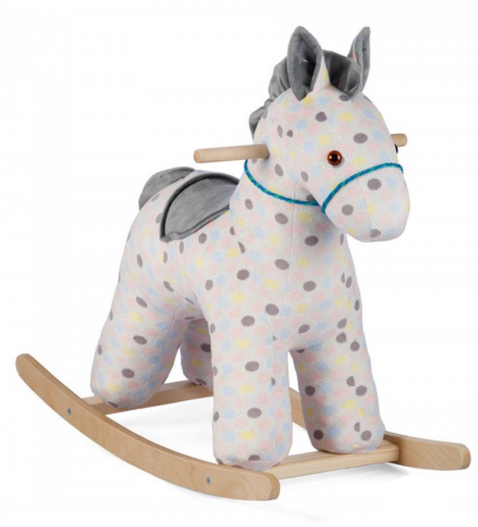 Качалка мягкая Тутси "Зефирка" (серый/принт "горох), 711-2021 