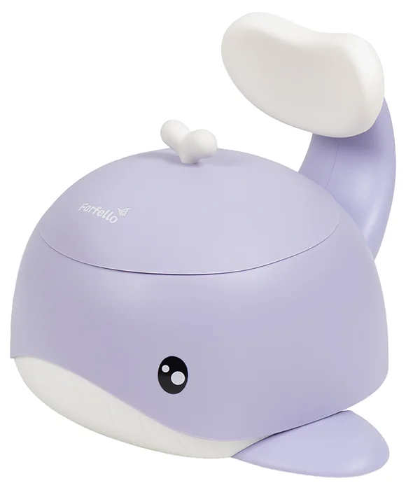 Горшок детский со спинкой и крышкой Farfello A6