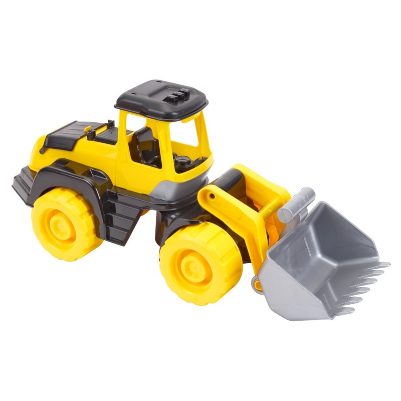 Трактор бульдозер черно-желтый (6шт)