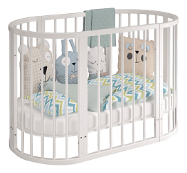 Кровать трансформер 8 в 1 Круг/Овал 