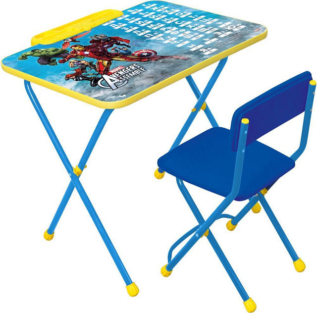 Д2А Комплект Disney 2 Мстители (стол +стул мягкий) 