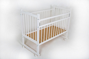 Кроватка детская Мишутка №14 колесо/качалка 