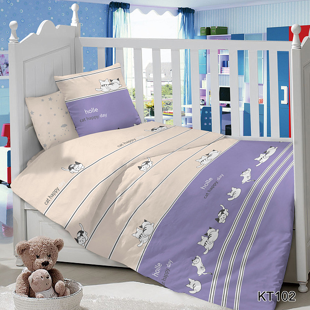 КПБ Lime Time Baby Time САТИН 110*140 пр. на резинке (подушка 40*60)