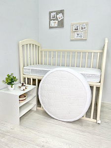 Наматрасник на круглую кровать (75*75 см) с бортами 