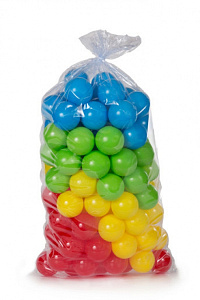 Шарики для сухого бассейна 70мм по 100шт в пакете 