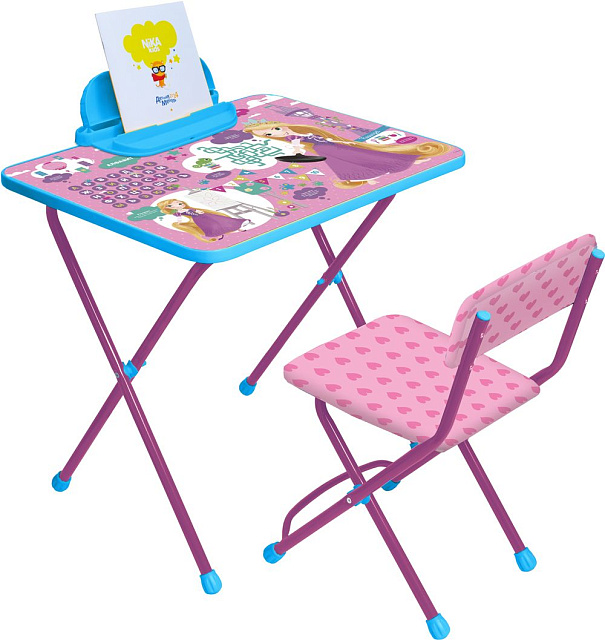 Д1Р-М Комплект Disney 1 Рапунцель (стол 520+пенал+стул мягкий) 